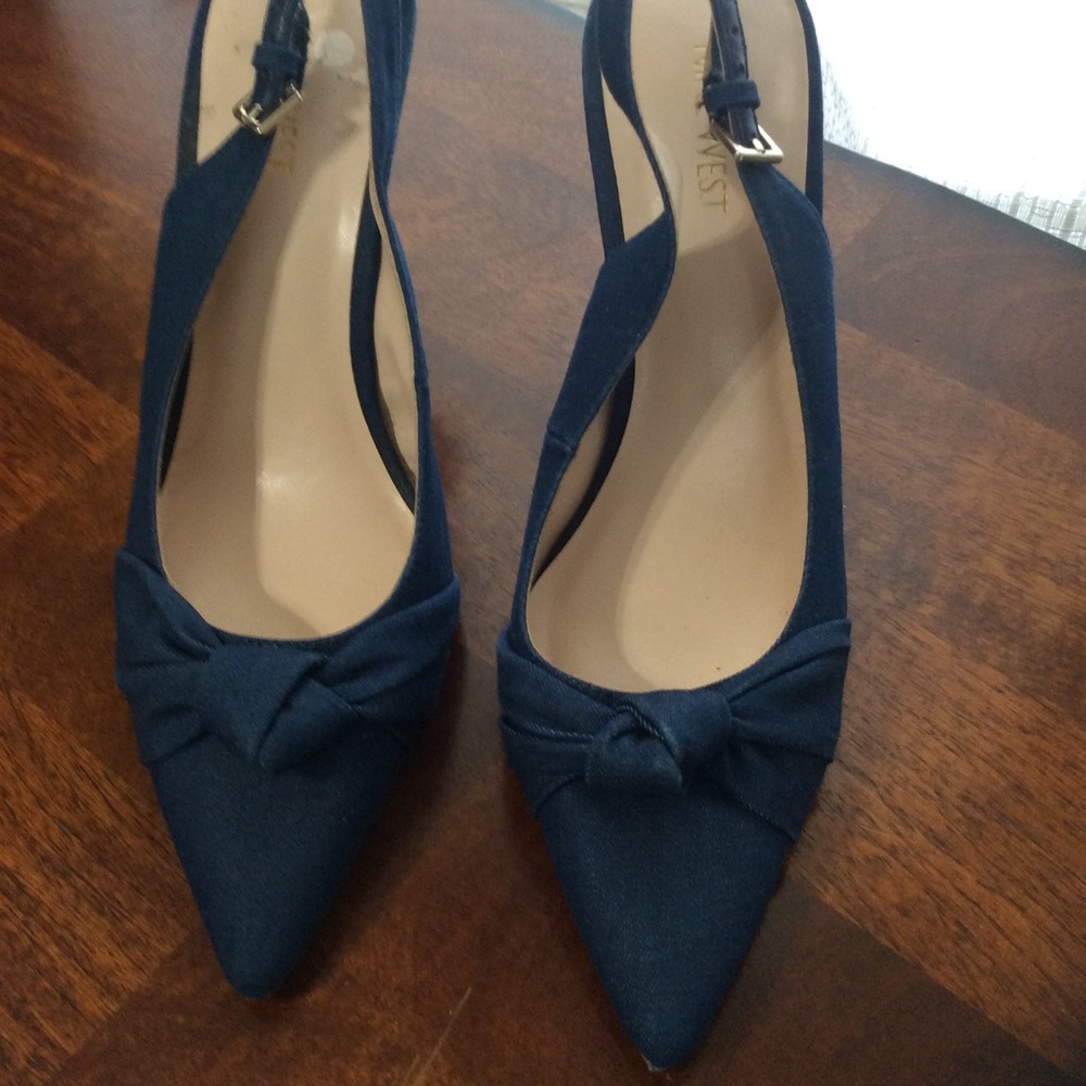 Nine West sling back heels